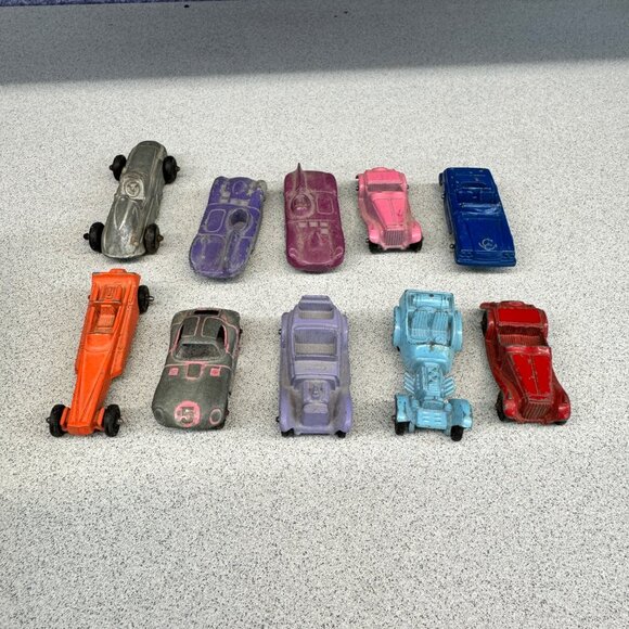 Vintage Mini Tootsie Toys Diecast Cars Lot of 10 Cars Muscle Cars Sports Cars - Picture 1 of 16